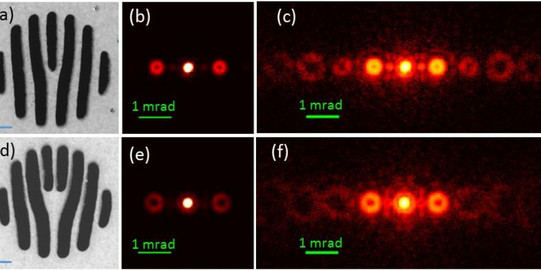 We have generated the first vortex beams of non-elementary particles.